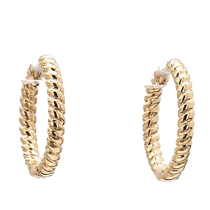 MB Essentials Twisted Hoop Earrings