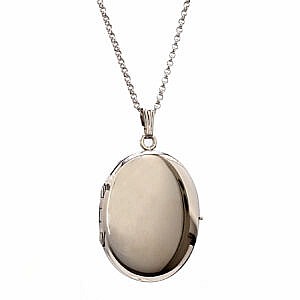 Polished Sterling Silver Locket