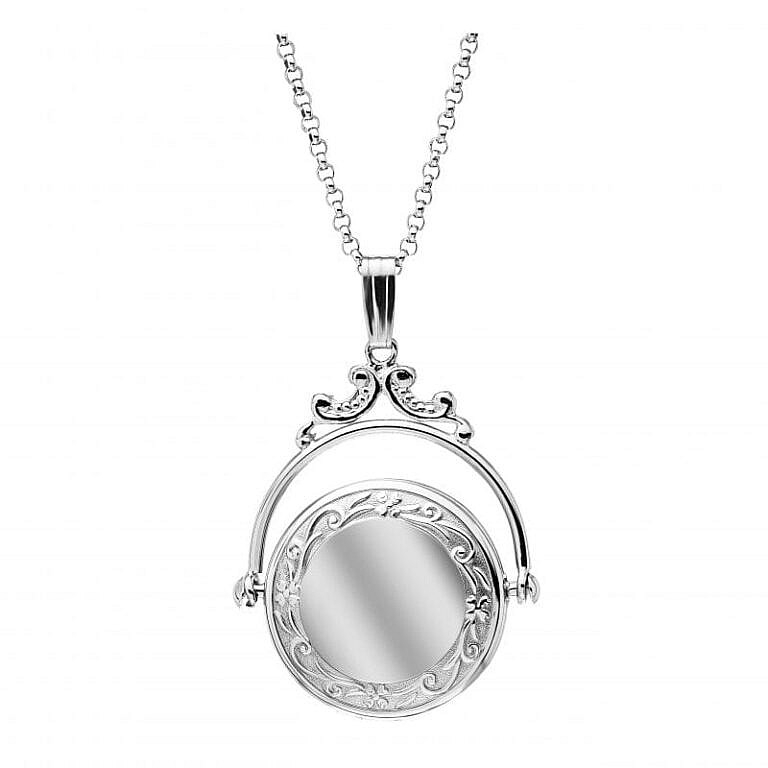 sterling silver spinning locket