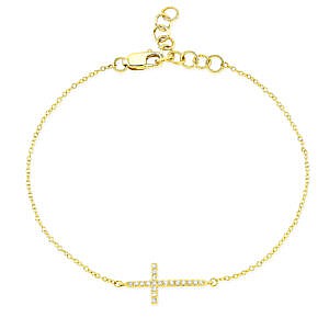 MB Essentials Diamond Cross Bracelet