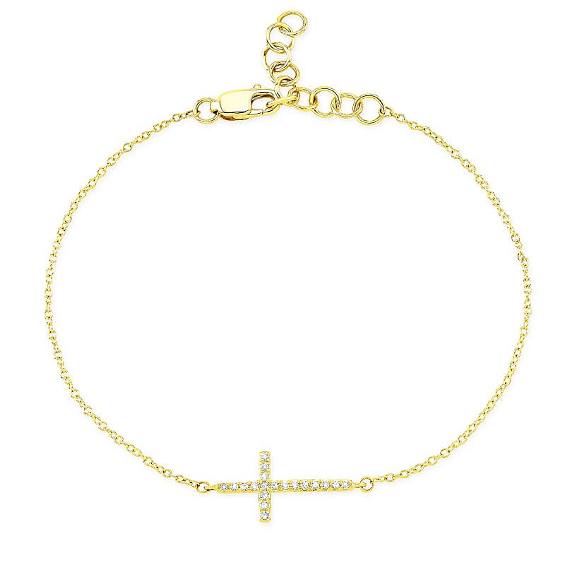 MB Essentials Diamond Cross Bracelet