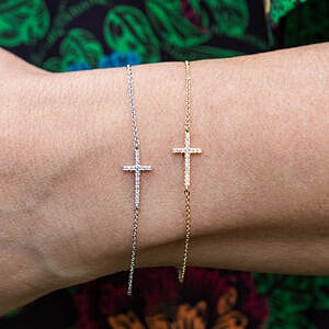 MB Essentials Diamond Cross Bracelet