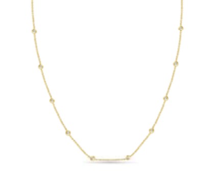 MB Essentials Bezel Diamonds By The Yard Necklace