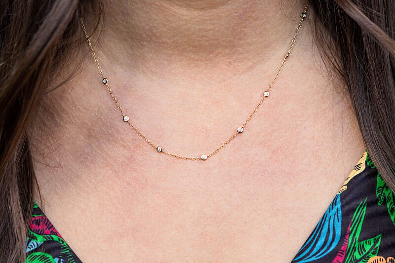 C00690711-70788 MB Essentials Bezel Diamonds By The Yard Necklace