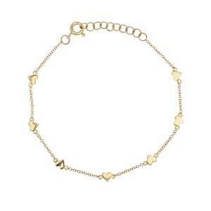 Bailey's Icon Collection Gold Heart Station Bracelet