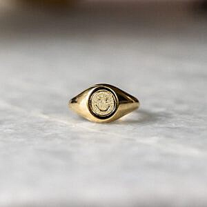 Pinky Ring Worlds Most Perfect Signet Ring Mini