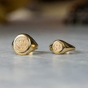 Two Signet Rings. World's Most Perfect Signet Ring.